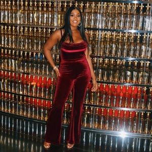 Velvet jumpsuit